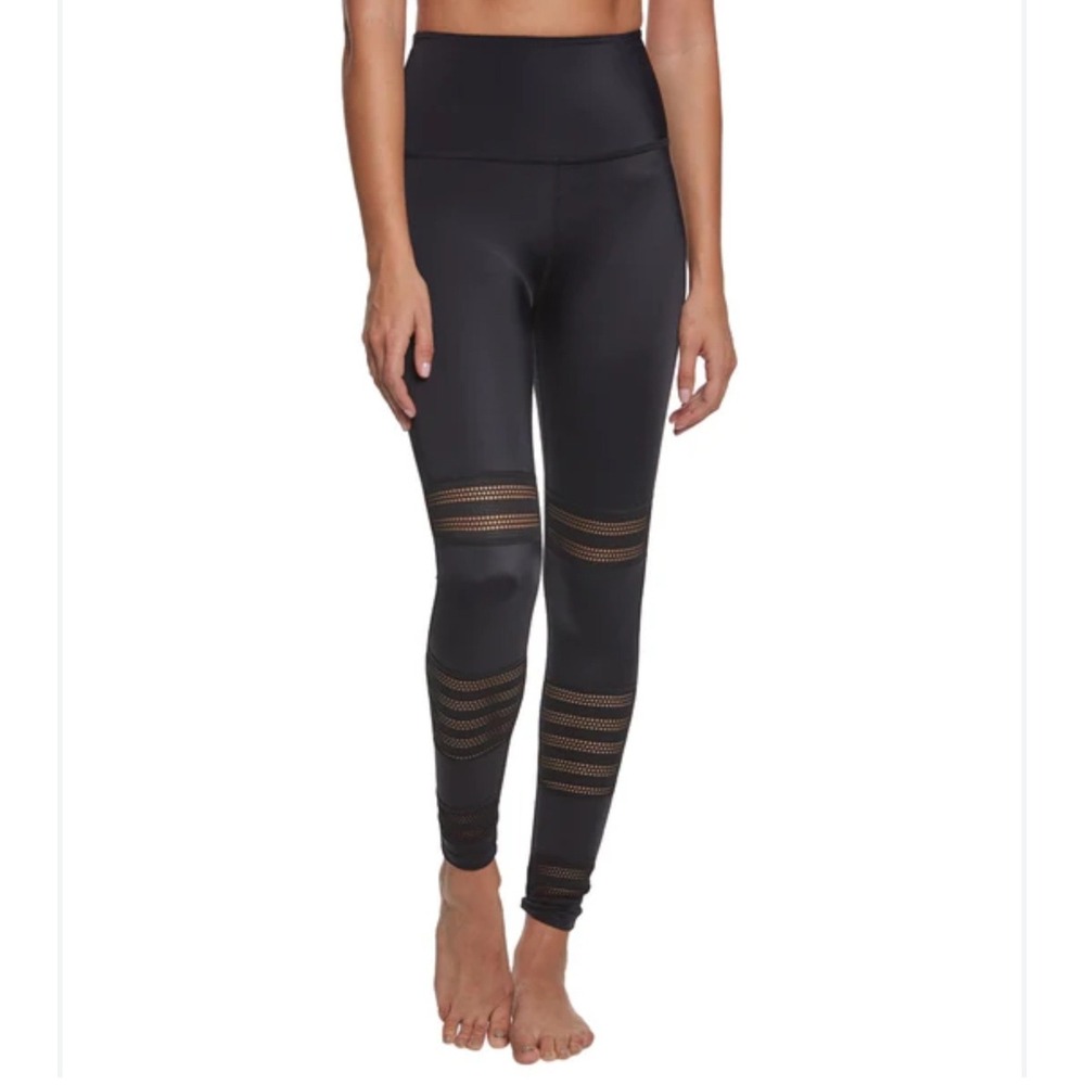 Beyond Yoga Meshed To Impress 7/8 Length Leggings Black XL NWT